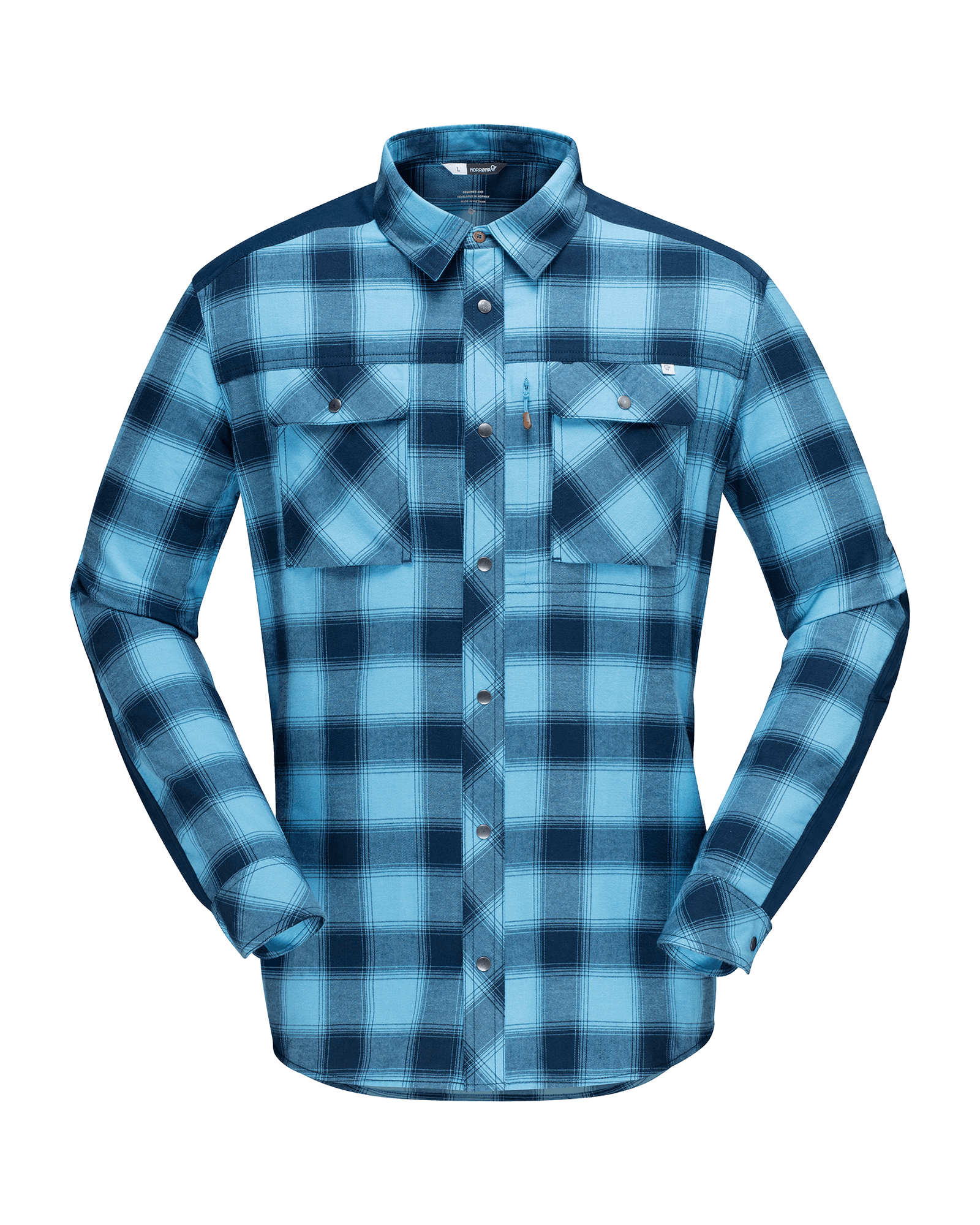 Svalbard Flannel Shirt M Heritage Blue/Indigo Night