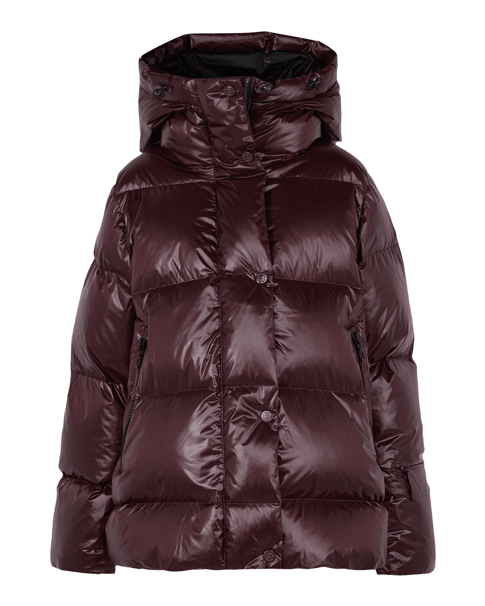 Saga Ski Jacket JR DK Burgundy
